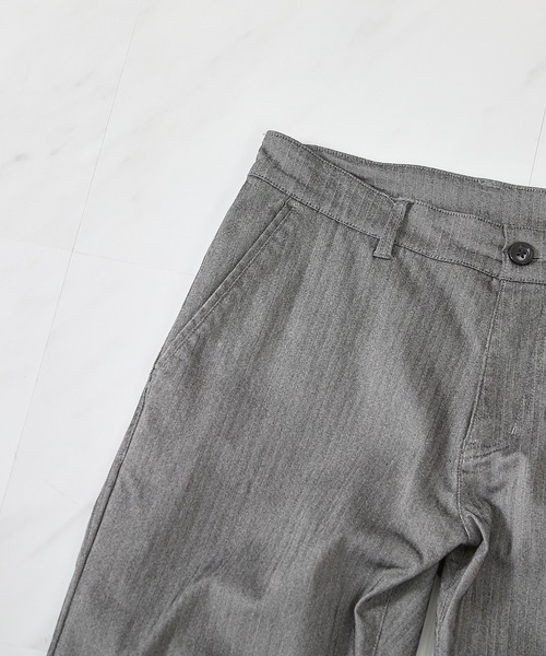 UNION STATION（ユニオンステーション）の「ハイパーストレッチヘリンボンパンツ【サイズ S-4L展開】　※大きいサイズ有（その他パンツ・メンズ・ライトグレー/ブラック/チャコールグレー/ネイビー/ベージュ/ホワイト/ボルドー/ブラウン/ライトブラウン/サックスブルー・L/LL/S/M/4L/3L/XL）」の21枚目の写真