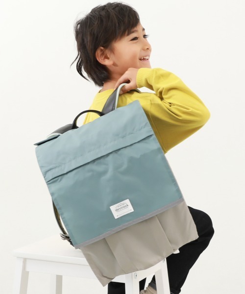 devirock（デビロック）の「たくさん収納できる 撥水 ランドセルカバー(リフレクター付き)（ランドセル・キッズ・その他5/その他3/その他4/その他6/その他2/その他7/その他1/ブラック・ONE SIZE）」の5枚目の写真