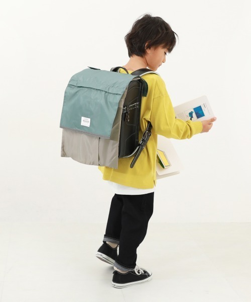 devirock（デビロック）の「たくさん収納できる 撥水 ランドセルカバー(リフレクター付き)（ランドセル・キッズ・その他5/その他3/その他4/その他6/その他2/その他7/その他1/ブラック・ONE SIZE）」の11枚目の写真