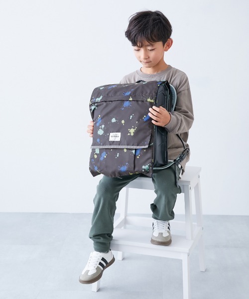 devirock(デビロック)の「たくさん収納できる 撥水 ランドセルカバー(リフレクター付き)(ランドセル・キッズ・その他5/その他3/その他4/その他6/その他2/その他7/その他1/ブラック/ブラック系/ホワイト系・ONE SIZE)」の11枚目の写真