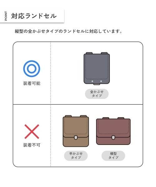 devirock(デビロック)の「たくさん収納できる 撥水 ランドセルカバー(リフレクター付き)(ランドセル・キッズ・その他5/その他3/その他4/その他6/その他2/その他7/その他1/ブラック/ブラック系/ホワイト系・ONE SIZE)」の16枚目の写真