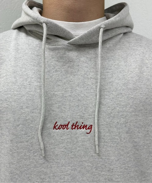 CIAOPANIC TYPY（チャオパニックティピー）の「ワンポイント刺繍裏毛パーカー（パーカー・メンズ・ライトグレー/チャコールグレー・MEDIUM/LARGE）」の8枚目の写真