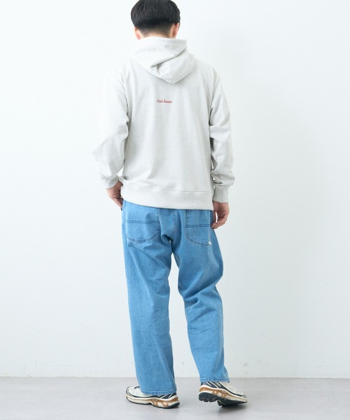 CIAOPANIC TYPY（チャオパニックティピー）の「ワンポイント刺繍裏毛パーカー（パーカー・メンズ・ライトグレー/チャコールグレー・MEDIUM/LARGE）」の12枚目の写真