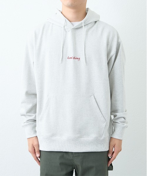 CIAOPANIC TYPY（チャオパニックティピー）の「ワンポイント刺繍裏毛パーカー（パーカー・メンズ・ライトグレー/チャコールグレー・MEDIUM/LARGE）」の14枚目の写真