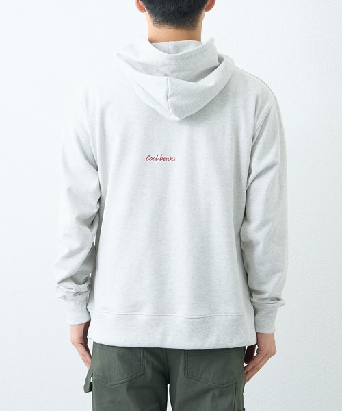 CIAOPANIC TYPY（チャオパニックティピー）の「ワンポイント刺繍裏毛パーカー（パーカー・メンズ・ライトグレー/チャコールグレー・MEDIUM/LARGE）」の16枚目の写真