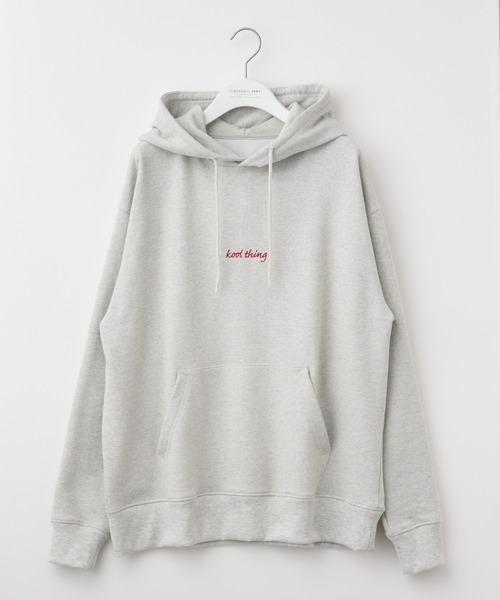 CIAOPANIC TYPY（チャオパニックティピー）の「ワンポイント刺繍裏毛パーカー（パーカー・メンズ・ライトグレー/チャコールグレー・MEDIUM/LARGE）」の22枚目の写真