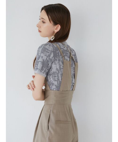 MURUA(ムルーア)の「ミックスジャガードリブトップス(ニット/セーター・レディース・ブラック/グレー/ブルー・FREE)」の16枚目の写真