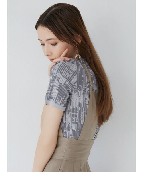 MURUA(ムルーア)の「ミックスジャガードリブトップス(ニット/セーター・レディース・ブラック/グレー/ブルー・FREE)」の17枚目の写真