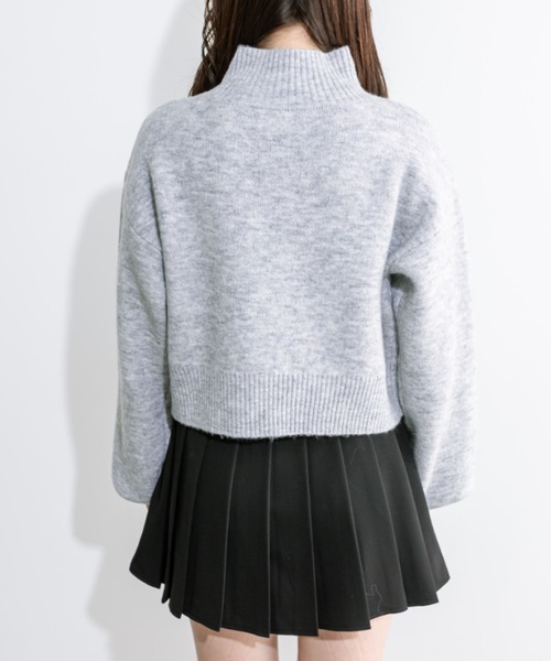 ハーフZIPハイネックニット 1032050480（ニット/セーター）｜OLIVE des