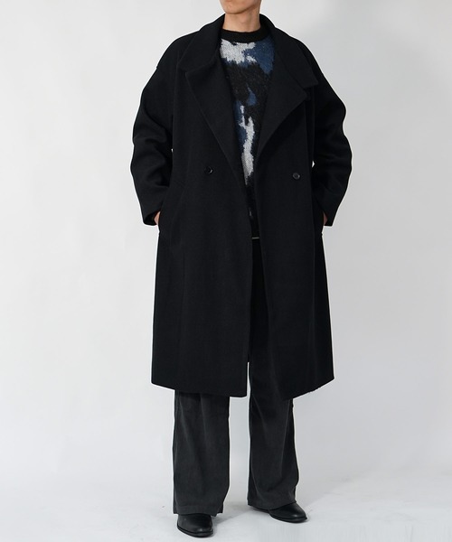 MinoriTY（マイノリティ）の「【 MinoriTY】モヘアタッチニュアンス柄ルーズニット メンズ オーバーサイズ ルーズフィット（ニット/セーター・メンズ・ブラック/チャコール・M/L）」の4枚目の写真