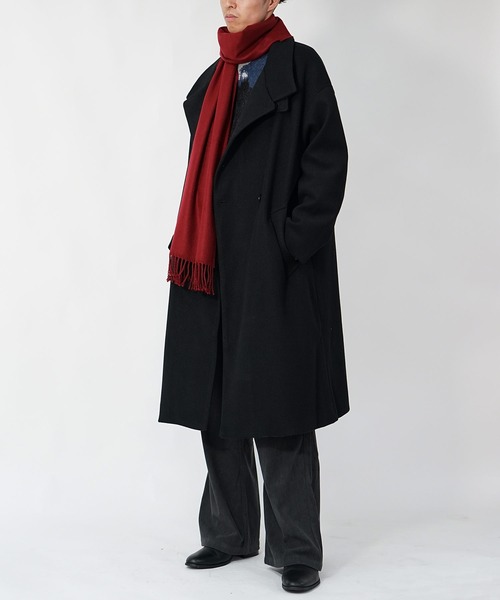 MinoriTY（マイノリティ）の「【 MinoriTY】モヘアタッチニュアンス柄ルーズニット メンズ オーバーサイズ ルーズフィット（ニット/セーター・メンズ・ブラック/チャコール・M/L）」の8枚目の写真