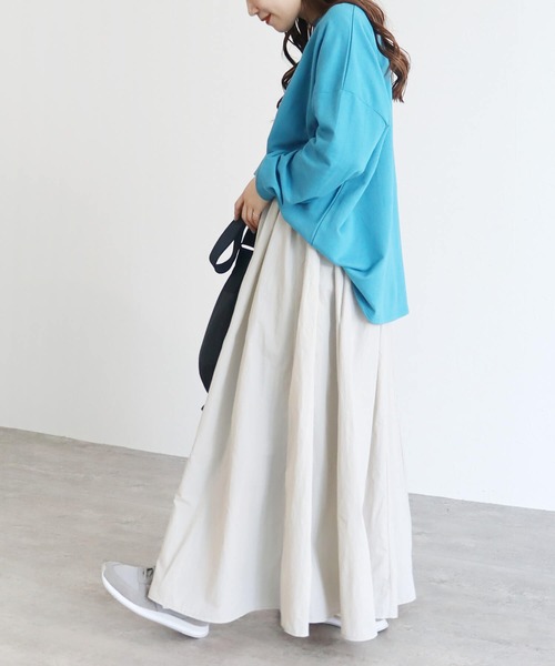 reca(レカ)の「フレアマキシスカート(スカート・レディース・ライトグレー/ブラック・M)」の13枚目の写真