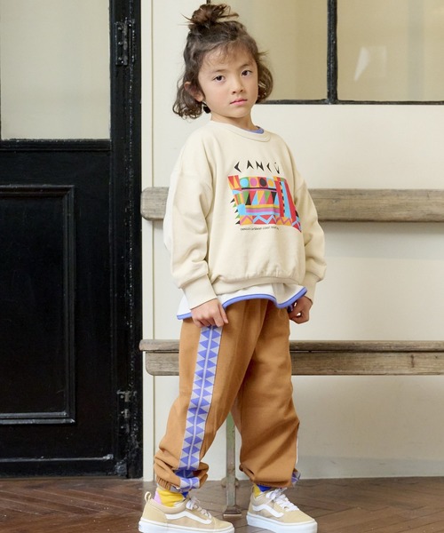 BIG FIELD（ビッグフィールド）の「トライアングルスウェットパンツ（80～150cm）（スウェットパンツ・キッズ・チャコール/ブラウン/エメラルド・100/130/140/90/120/95/150/80/110）」の11枚目の写真