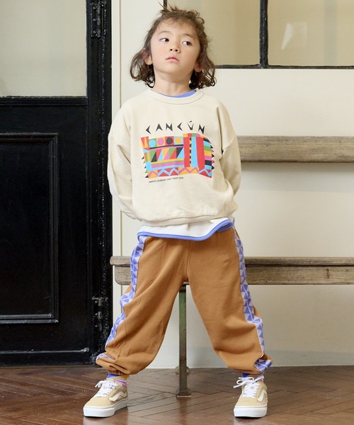 BIG FIELD（ビッグフィールド）の「トライアングルスウェットパンツ（80～150cm）（スウェットパンツ・キッズ・チャコール/ブラウン/エメラルド・100/130/140/90/120/95/150/80/110）」の12枚目の写真