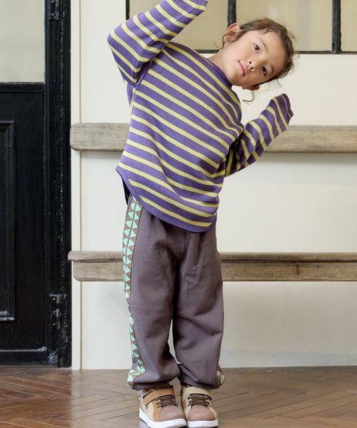 BIG FIELD（ビッグフィールド）の「トライアングルスウェットパンツ（80～150cm）（スウェットパンツ・キッズ・チャコール/ブラウン/エメラルド・100/130/140/90/120/95/150/80/110）」の6枚目の写真