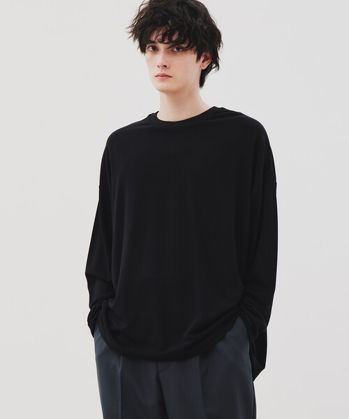tk.TAKEO KIKUCHI（ティーケータケオキクチ）の「◆リラックスルーズ ロングスリーブTシャツ（Tシャツ/カットソー・メンズ・ブルー系その他/ブラック/ホワイト/チャコール/ホワイト系5/ブルー系その他6・01/03/02/04）」の3枚目の写真