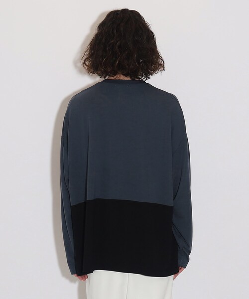 tk.TAKEO KIKUCHI（ティーケータケオキクチ）の「◆リラックスルーズ ロングスリーブTシャツ（Tシャツ/カットソー・メンズ・ブルー系その他/ブラック/ホワイト/チャコール/ホワイト系5/ブルー系その他6・01/03/02/04）」の10枚目の写真