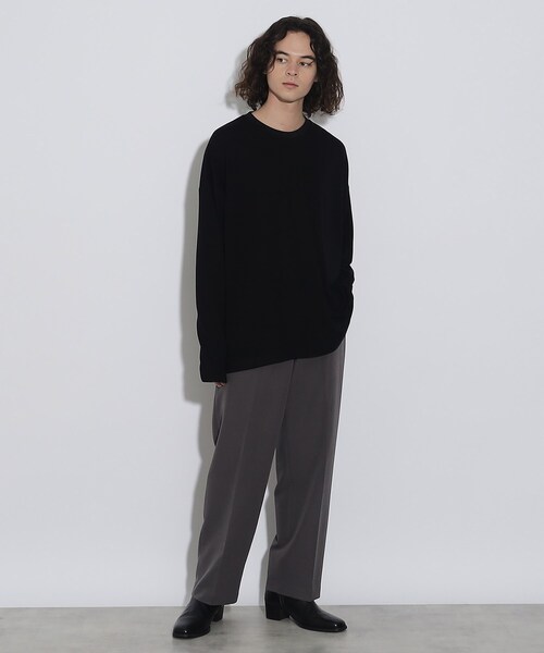 tk.TAKEO KIKUCHI（ティーケータケオキクチ）の「◆リラックスルーズ ロングスリーブTシャツ（Tシャツ/カットソー・メンズ・ブルー系その他/ブラック/ホワイト/チャコール/ホワイト系5/ブルー系その他6・01/03/02/04）」の22枚目の写真