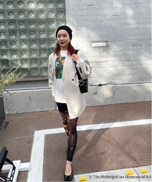 AMERIアメリ　スカート&レギンス　セット M セール】MEDI SHEER RANDOM STRIPE SKIRT（スカート）｜Ameri