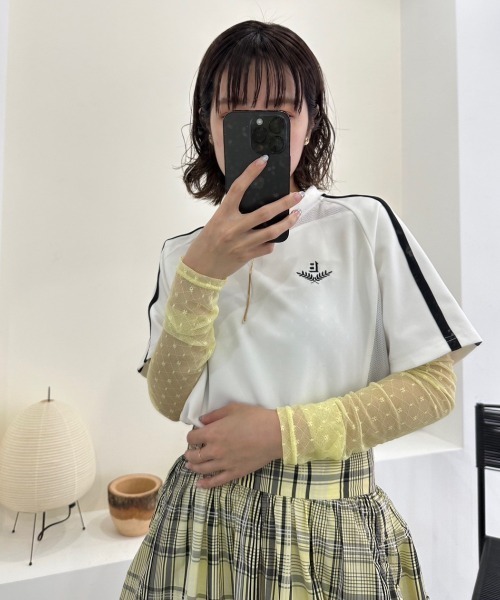 Lily Brown リリーブラウン  LILYフットボールTシャツ 未使用品 フリーサイズ LWCT241176 ホワイト  レディース 半袖カットソー トップス Lily Brown リリーブラウン LILYフットボールTシャツ 未使用品