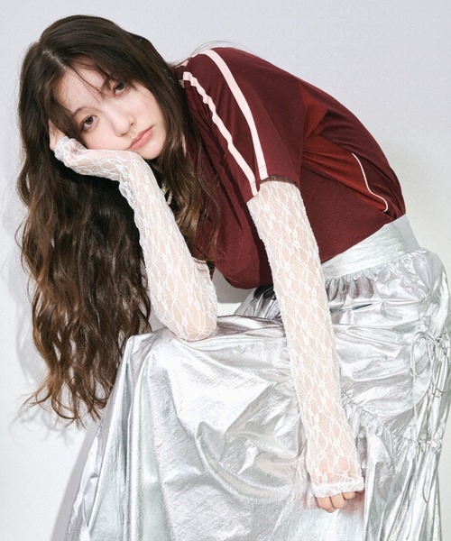 Lily Brown◆24SS/フットボールTシャツ/one/ポリエステル/ボルドー/無地/LWCT241176 楽天市場】Lily Brown リリーブラウン LILYフットボールTシャツ