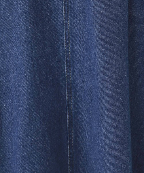 studio CLIP（スタディオクリップ）の「やわらかデニムフレアスカート[プチサイズあり]（スカート・レディース・ベージュ/アイボリー/ブルー・MEDIUM/LARGE）」の9枚目の写真