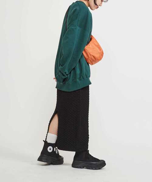 CONVERSE TOKYO(コンバーストウキョウ)の「POPCORN KNIT NARROW SKIRT(スカート・レディース・ブラック/ブルー/ピンク・FREE)」の19枚目の写真