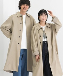 WEB限定】エフォートレスステンカラーコート / スタンドカラー