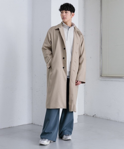 SENSE OF PLACE by URBAN RESEARCH（センスオブプレイスバイアーバンリサーチ）の「『ユニセックス』ステンカラーコート（ステンカラーコート・メンズ・ベージュ/ミント/ブラック・LARGE/MEDIUM）」の18枚目の写真