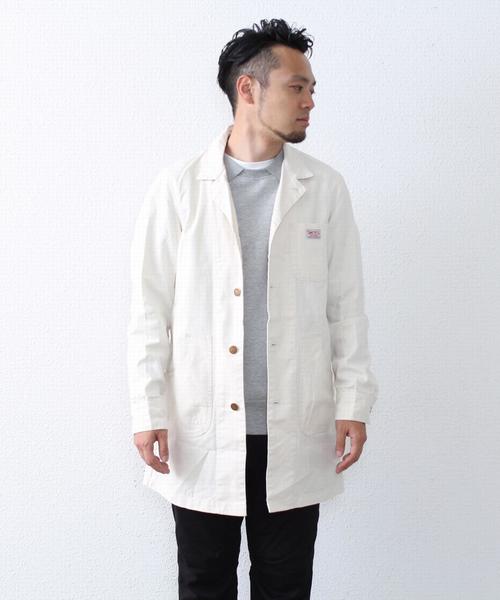 coen（コーエン）の「SMITH別注ダックショップコート（その他アウター・メンズ・オフホワイト・MEDIUM/X-LARGE/SMALL/LARGE）」の5枚目の写真