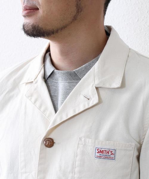 coen（コーエン）の「SMITH別注ダックショップコート（その他アウター・メンズ・オフホワイト・MEDIUM/X-LARGE/SMALL/LARGE）」の12枚目の写真