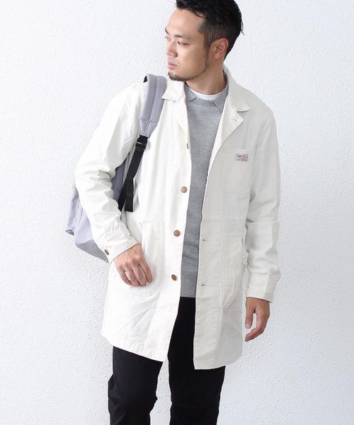 coen（コーエン）の「SMITH別注ダックショップコート（その他アウター・メンズ・オフホワイト・MEDIUM/X-LARGE/SMALL/LARGE）」の8枚目の写真