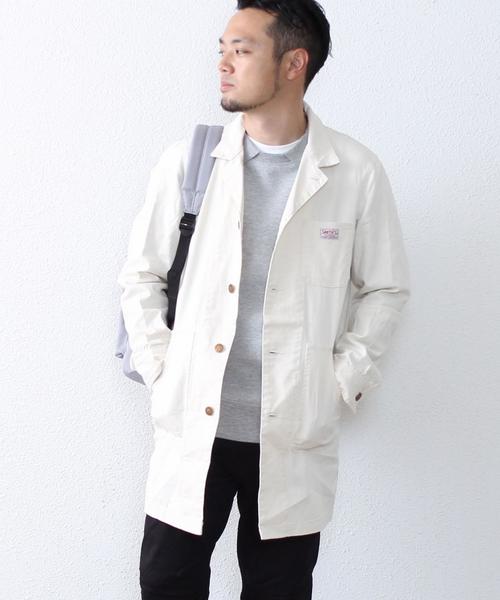 coen（コーエン）の「SMITH別注ダックショップコート（その他アウター・メンズ・オフホワイト・MEDIUM/X-LARGE/SMALL/LARGE）」の9枚目の写真