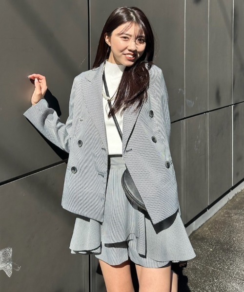 rienda(リエンダ)の「フレアペプラムスコートショートパンツ(スカート・レディース・ライトグレー/マルチ/ブラック・MEDIUM/SMALL/X-SMALL)」の19枚目の写真