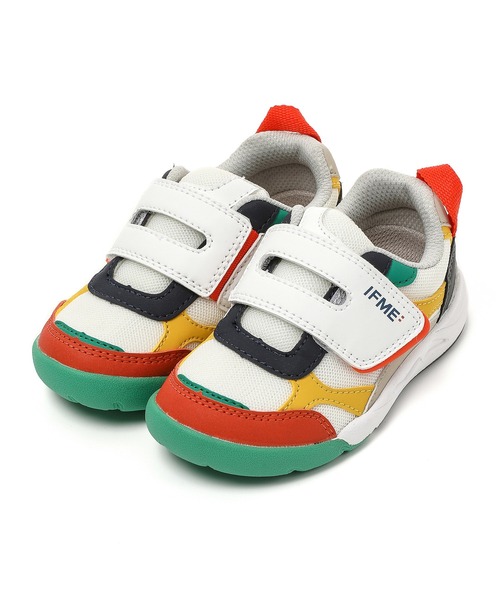 IFME（イフミー）の「KIDS｜IFME＋ コンビカラースニーカー[スタイリスト近澤一雅モデル]（スニーカー・キッズ・オレンジ/ベージュ/ブルー・15.5cm/16.0cm/16.5cm/17.0cm/17.5cm/18.0cm/18.5cm/19.0cm/15.0cm）」の3枚目の写真