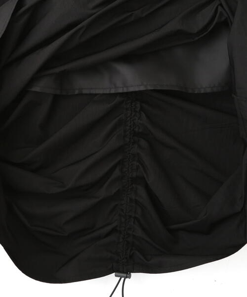 FREE'S MART（フリーズマート）の「◆ナイロンドロストシャーリングジャンスカ（ワンピース・レディース・ブラック/ホワイト・SMALL/MEDIUM）」の13枚目の写真