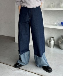 feepur | ロールアップワイドデニム(デニムパンツ)