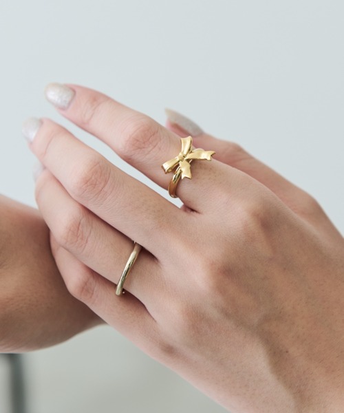 Aunt Marie's(アントマリーズ)の「リボンモチーフリング(リング・レディース・ゴールド/シルバー・FREE)」の8枚目の写真