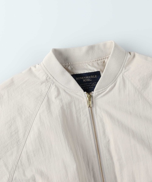 HONEYSUCKLE ROSE(ハニーサックルローズ)の「【HONEYSUCKLE ROSE】撥水MA-1(MA-1・レディース・オフホワイト/ブラック・M/L/XL)」の14枚目の写真