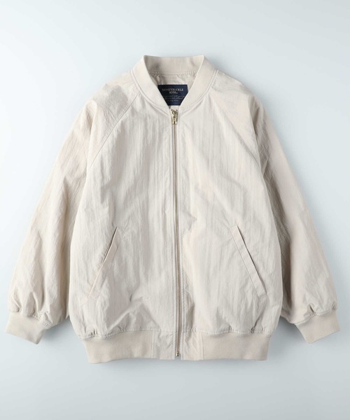 HONEYSUCKLE ROSE(ハニーサックルローズ)の「【HONEYSUCKLE ROSE】撥水MA-1(MA-1・レディース・オフホワイト/ブラック・M/L/XL)」の11枚目の写真