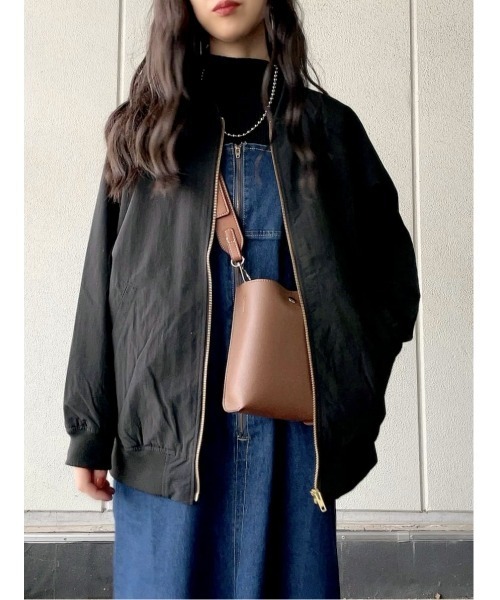 HONEYSUCKLE ROSE(ハニーサックルローズ)の「【HONEYSUCKLE ROSE】撥水MA-1(MA-1・レディース・オフホワイト/ブラック・M/L/XL)」の20枚目の写真