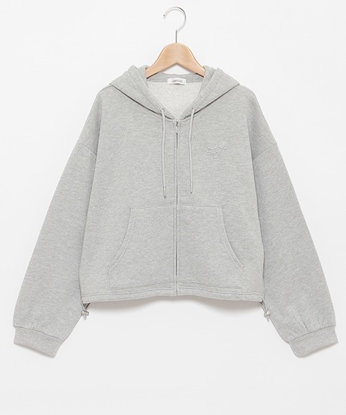 LOVETOXIC（ラブトキシック）の「ラメ裏毛ZIPパーカ（Tシャツ/カットソー・キッズ・アイボリー/シルバー/ピンク・S/M/L）」の14枚目の写真