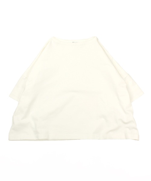 A.U.G. relaxing(オーグリラクシング)の「A.U.G. relaxing ワイド Tee (MADE IN JAPAN)(Tシャツ/カットソー・レディース・オフホワイト/ホワイト×ブラック/ブラック/ホワイト×ブラウン・FREE)」の13枚目の写真