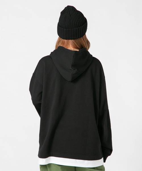 KANGOL(カンゴール)の「【KANGOL/カンゴール】 フェイクレイヤード 袖プリント ビッグシルエット 裏毛フーディー プルオーバーパーカー(パーカー・メンズ・ブラック/グレー/ライトグリーン・MEDIUM/LARGE/X-LARGE)」の11枚目の写真