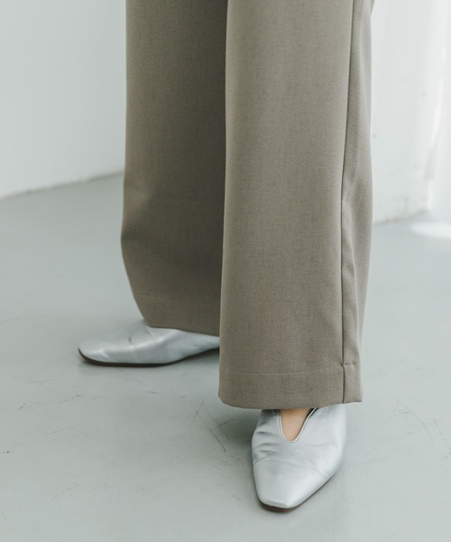 ITEMS URBANRESEARCH（アイテムズ アーバンリサーチ）の「リネンライクイージーワイドパンツ（その他パンツ・レディース・イエロー/ブラック/モカ・FREE）」の19枚目の写真