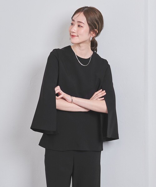 ユナイテッドアローズ ケープブラウス ネイビー UNITED ARROWS（ユナイテッドアローズ）の「ケープ ブラウス
