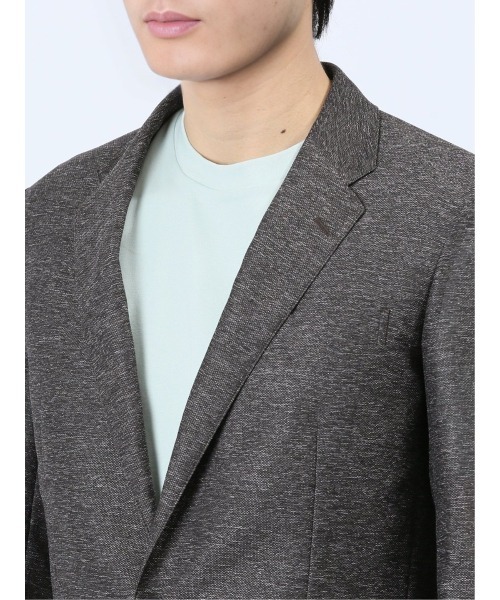 TAKA-Q（タカキュー）の「タカキュー TechLinen 2ボタンジャケット 茶(セットアップ可能)（スーツジャケット・メンズ・ブラウン・MEDIUM/LARGE/X-LARGE/3L/S）」の3枚目の写真