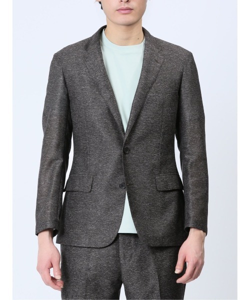 TAKA-Q（タカキュー）の「タカキュー TechLinen 2ボタンジャケット 茶(セットアップ可能)（スーツジャケット・メンズ・ブラウン・MEDIUM/LARGE/X-LARGE/3L/S）」の13枚目の写真