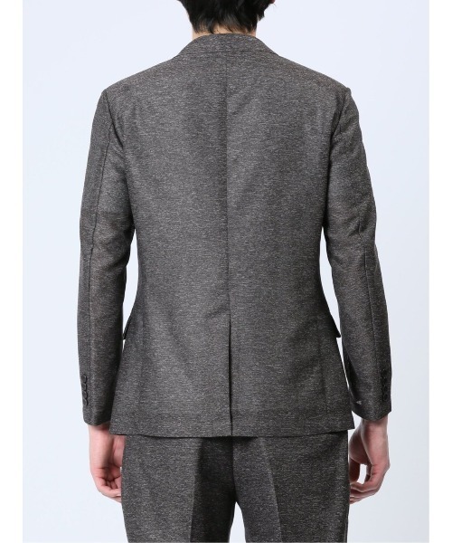 TAKA-Q（タカキュー）の「タカキュー TechLinen 2ボタンジャケット 茶(セットアップ可能)（スーツジャケット・メンズ・ブラウン・MEDIUM/LARGE/X-LARGE/3L/S）」の2枚目の写真