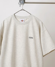 【Dickies/ディッキーズ】半袖スウェット ブランドネーム刺繍＆ピスネームタグ ワンポイント 半袖クルーネックカットソー/ビッグシルエット